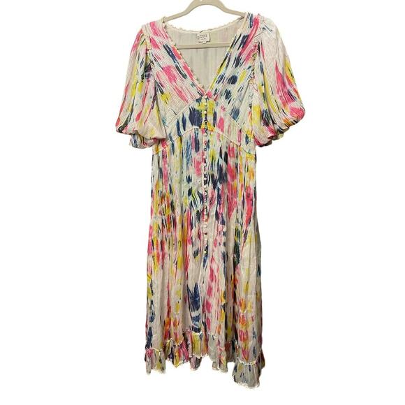 Hemant and Nandita Multicolor Midi Dress - Picture 4 of 8